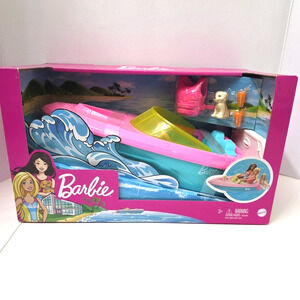 Mattel Barbie Boat with Puppy and Accessories New In Box Sealed